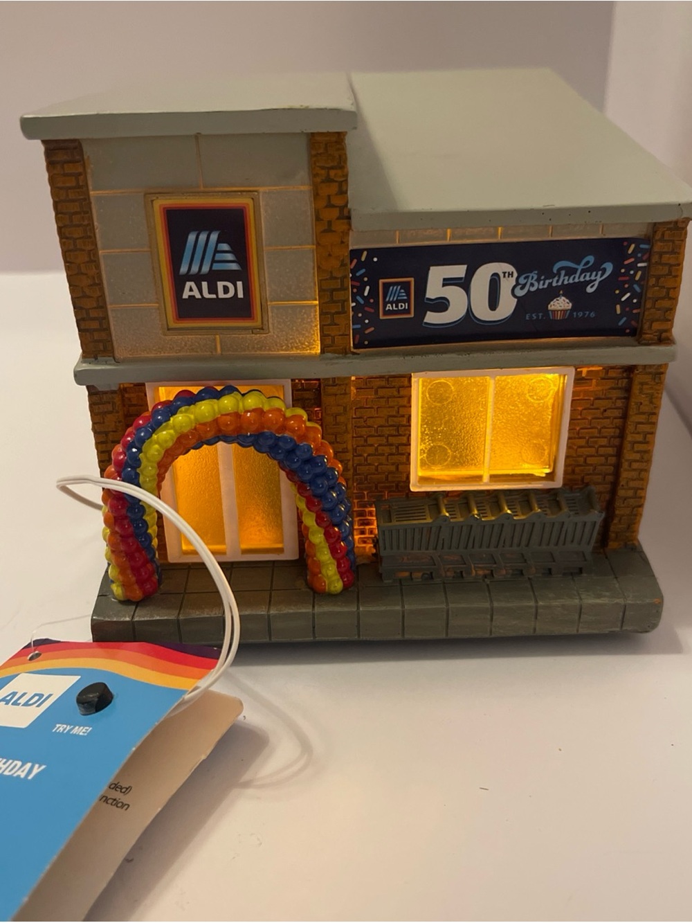 Aldi 50th Birthday Light-Up Store 2026 Aldi’s Collectible - NEW
